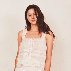 LoveShackFancy Sully Top in size XS